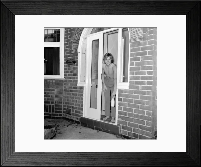 Framed Print : Manchester United fiery controversial player John Fitzpatrick who will appear before