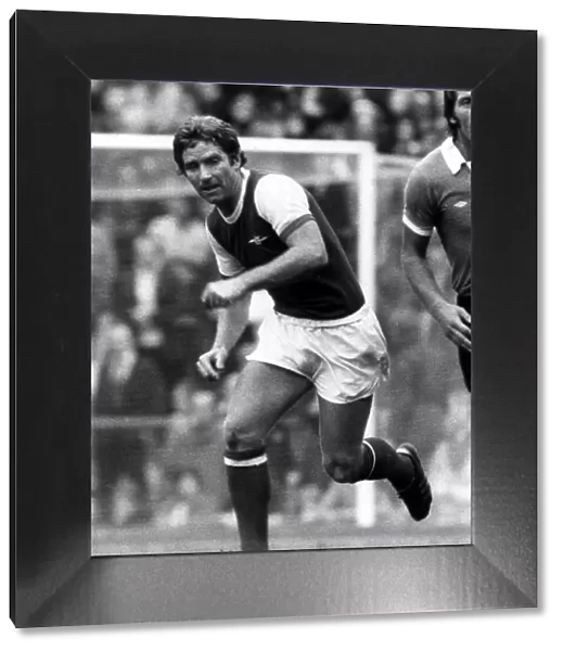 Arsenals Alan Ball in action during the match against Manchester City at Highbury