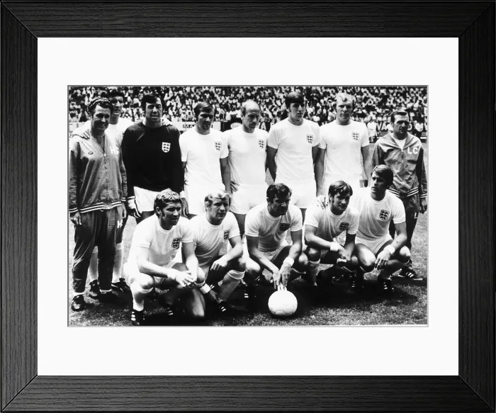 Framed Print : Football World Cup 1970, Group C England 0 Brazil 1 at Guadalajara