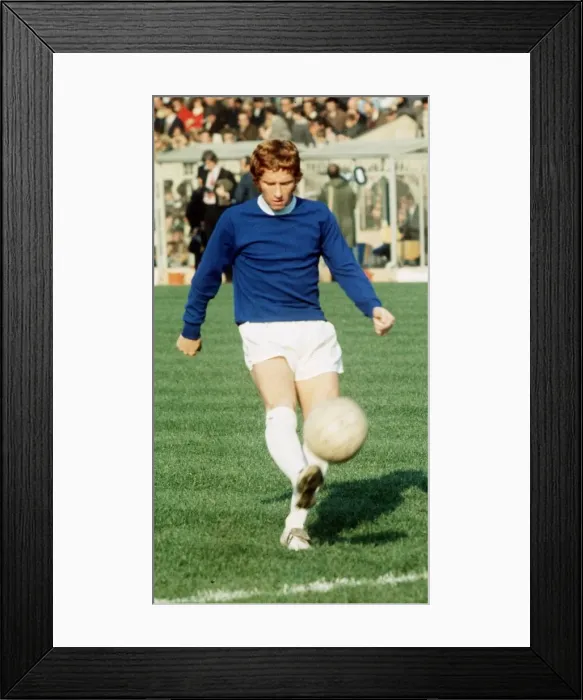 Framed Print : Alan Ball of Everton warming up before a league match circa August 1970 Framed Print : Alan Ball of Everton warming up before a league match circa August 1970