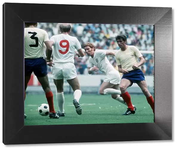 World Cup 1970 Group C match England v Romania Alan Ball of England in