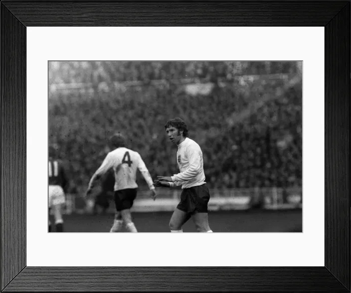 Framed Print : European Nations Championship match Quarter Final England v West Germany April Framed Print : European Nations Championship match Quarter Final England v West Germany April