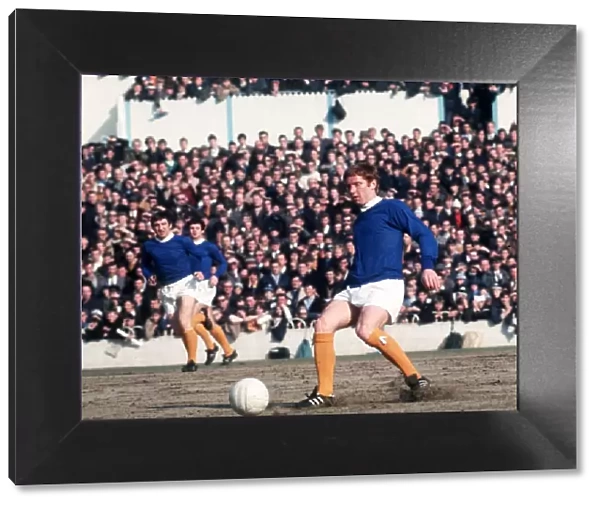 Alan Ball of Everton in action during the match against Tottenham Hotspur Circa