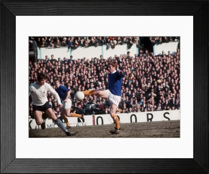 Framed Print : Alan Ball of Everton in action during the league match against Spurs March 1969 Framed Print : Alan Ball of Everton in action during the league match against Spurs March 1969