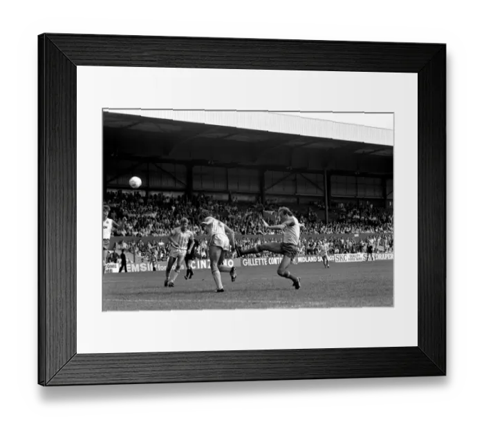 Framed Print : Stoke 2 v. Sheffield Wednesday 1 (Farrell). September 1984 MF17-16