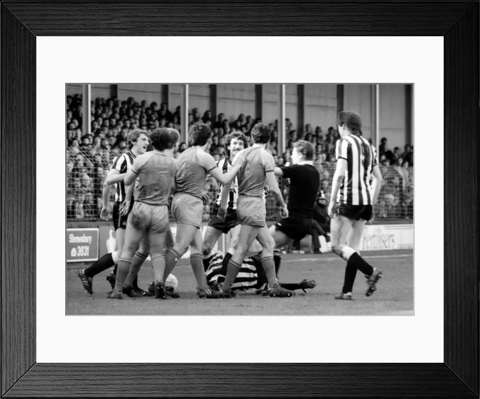 Framed Print : Shrewsbury 2 v. Newcastle 2. March 1984 MF14-26-033 Framed Print : Shrewsbury 2 v. Newcastle 2. March 1984 MF14-26-033