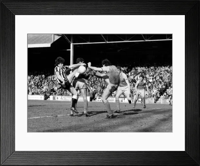 Framed Print : Shrewsbury 2 v. Newcastle 2. March 1984 MF14-26-013 Framed Print : Shrewsbury 2 v. Newcastle 2. March 1984 MF14-26-013