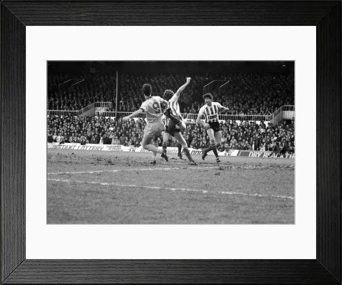Framed Print : English League Division match at Roker Park. Sunderland 0 v Liverpool 0. February 1984 Framed Print : English League Division match at Roker Park. Sunderland 0 v Liverpool 0. February 1984