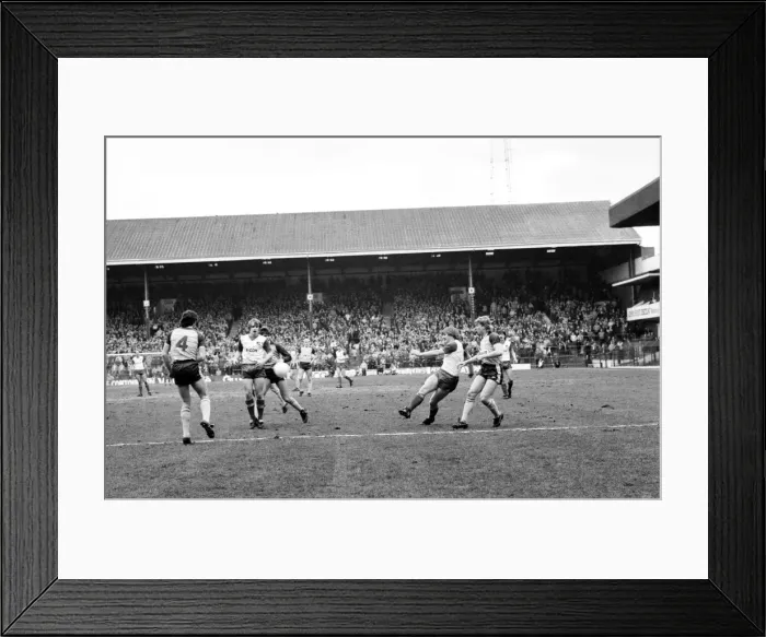 Framed Print : English League Division One match. Stoke City 2 v Sunderland 1. March 1984 MF15-02-011