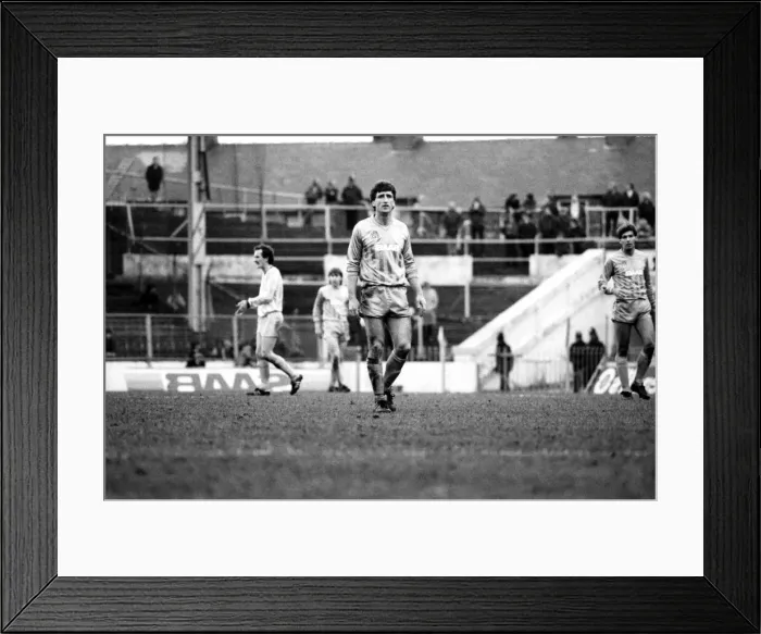 Framed Print : English League Division Two match at Maine Road. Manchester City 2 v Cardiff City 1 Framed Print : English League Division Two match at Maine Road. Manchester City 2 v Cardiff City 1