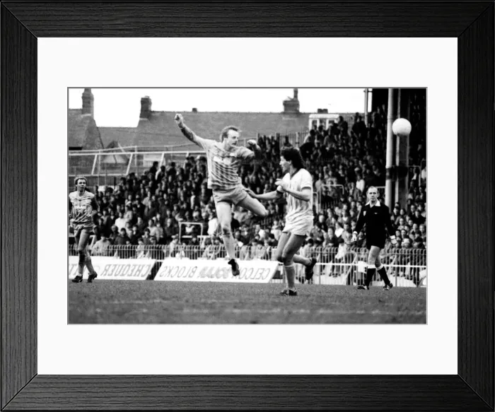 Framed Print : English League Division Two match at Maine Road. Manchester City 2 v Cardiff City 1 Framed Print : English League Division Two match at Maine Road. Manchester City 2 v Cardiff City 1