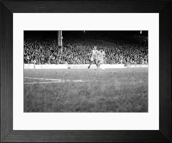 Framed Print : English League Division Two match at Maine Road. Manchester City 2 v Cardiff City 1 Framed Print : English League Division Two match at Maine Road. Manchester City 2 v Cardiff City 1