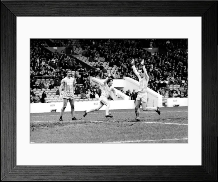 Framed Print : English League Division Two match at Maine Road. Manchester City 2 v Cardiff City 1 Framed Print : English League Division Two match at Maine Road. Manchester City 2 v Cardiff City 1
