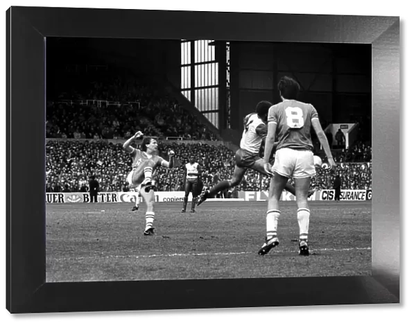 Stoke v. Everton. April 1985 MF21-51a-011 The final score was a two nil victory to