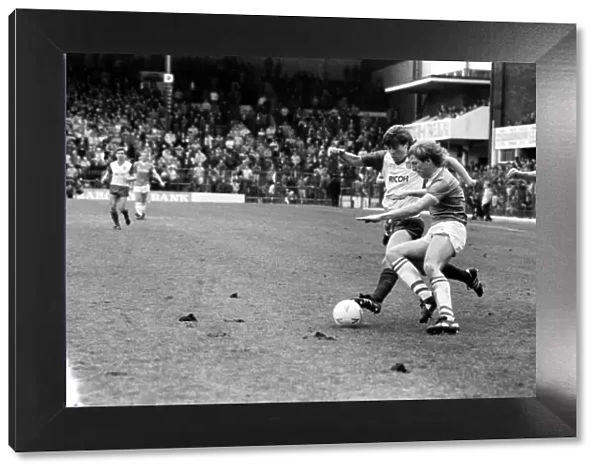 Stoke v. Everton. April 1985 MF21-51a-022 The final score was a two nil victory to