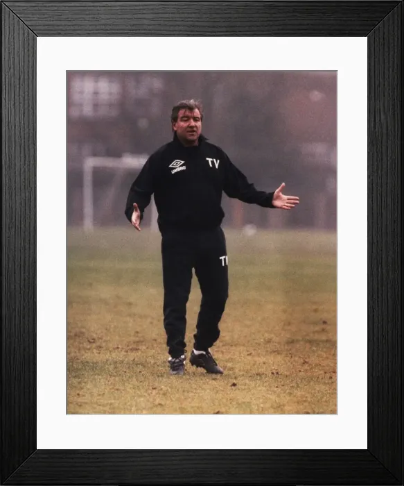 Framed Print : Terry Venables England football manager seen here on the training field Framed Print : Terry Venables England football manager seen here on the training field