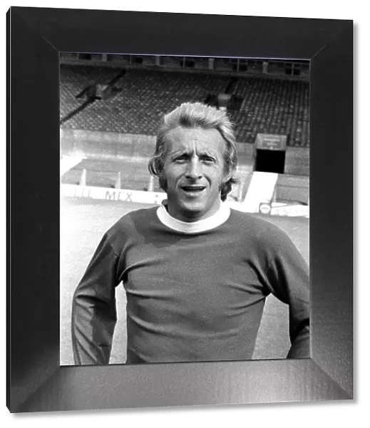 Manchester United player Denis Law at Old Trafford Circa 1971