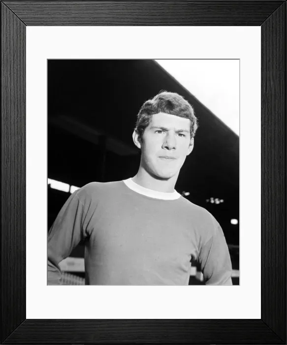 Framed Print : Manchester United football player Brian Kidd at Old Trafford Circa 1971 Framed Print : Manchester United football player Brian Kidd at Old Trafford Circa 1971