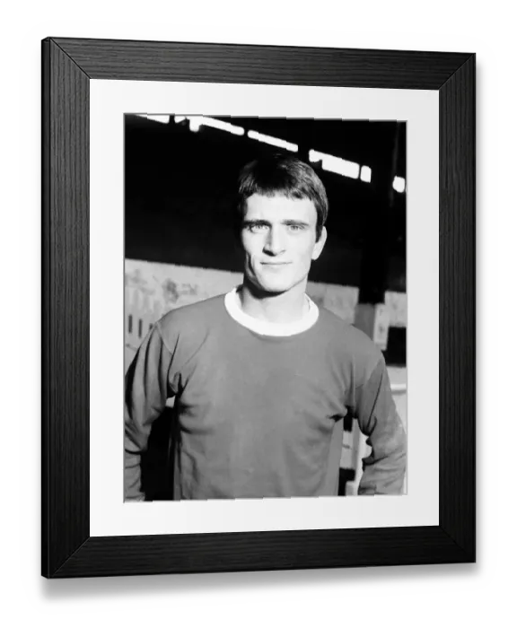 Framed Print : Manchester United football player Jim Ryan at Old Trafford Circa 1971