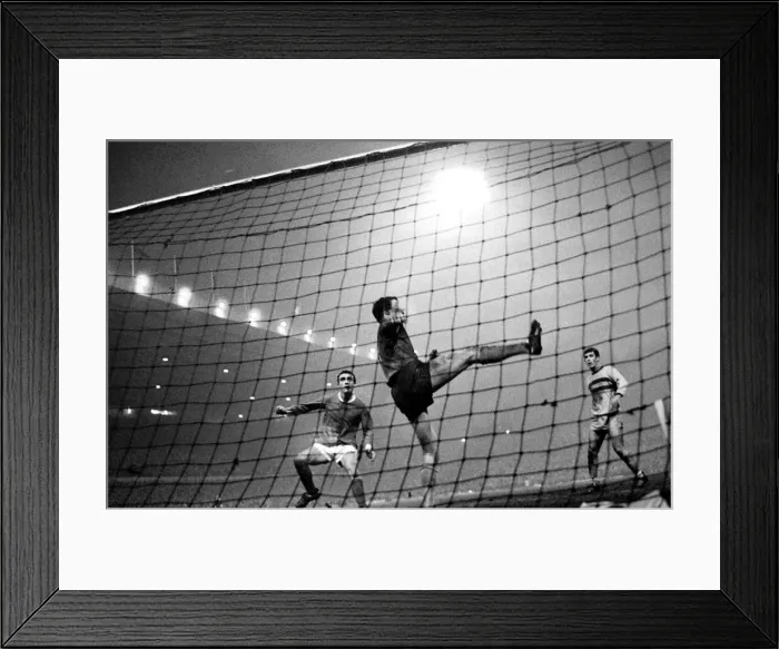 Framed Print : Manchester United versus West Ham. West Ham keeper clears his lines during the league Framed Print : Manchester United versus West Ham. West Ham keeper clears his lines during the league