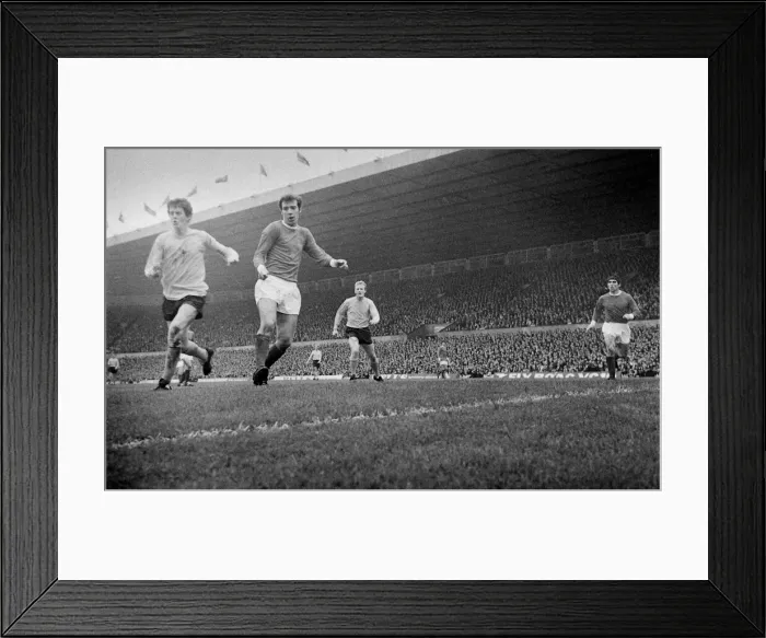 Framed Print : Manchester United v Southampton Action during the two team
