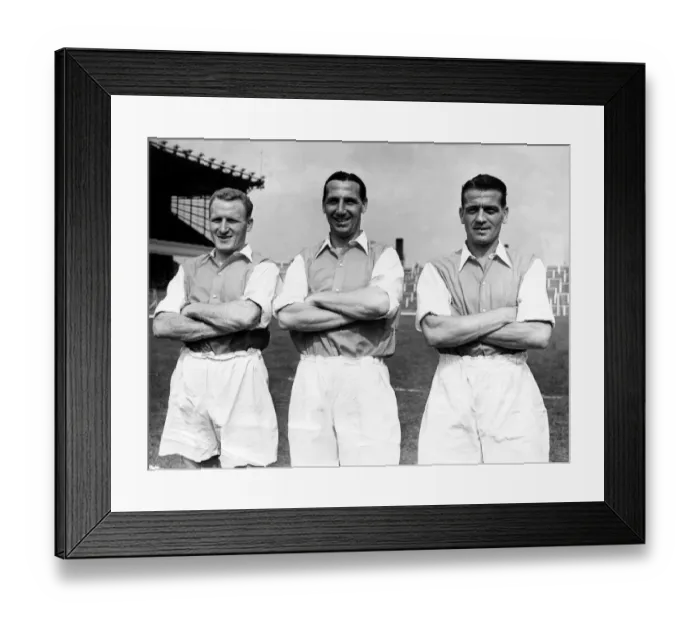Framed Print : Sport - Football - Arsenal - 1955-56 Arsenal players - Forbes, Tommy Lawton