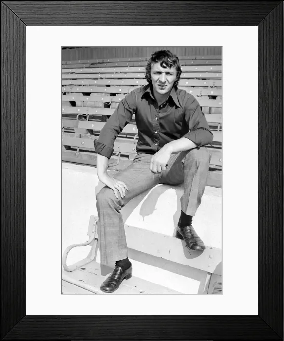Framed Print : Manchester City Footballer Mike Summerbee June 1976