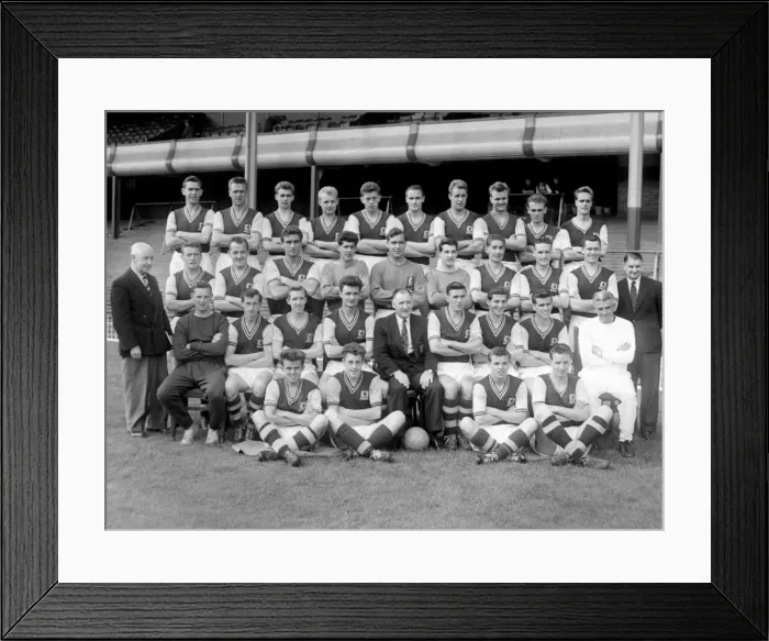 Framed Print : Aston Villa Football team, August 1958 Framed Print : Aston Villa Football team, August 1958