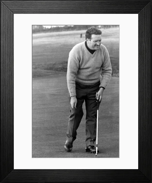 Framed Print : Jock Stein playing golf September 1969 Framed Print : Jock Stein playing golf September 1969