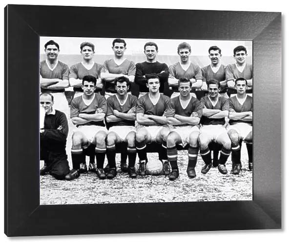 The Manchester United Football Team pictured March 1958