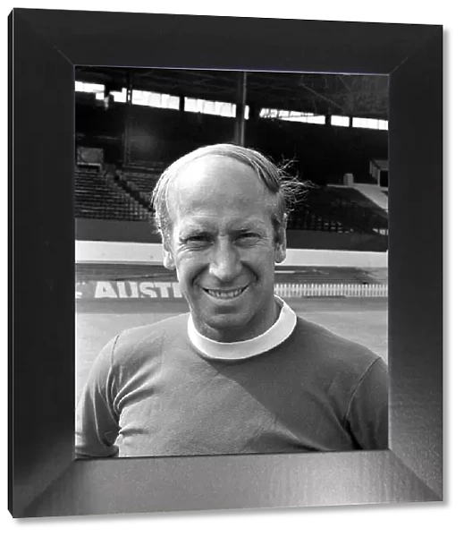Manchester United player Bobby Charlton at Old Trafford Circa 1971