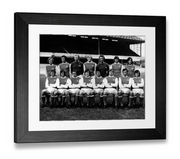 Framed Print : Sport - Football - Arsenal - Team - 1971-72 Back Row - L to R - Bob McNab