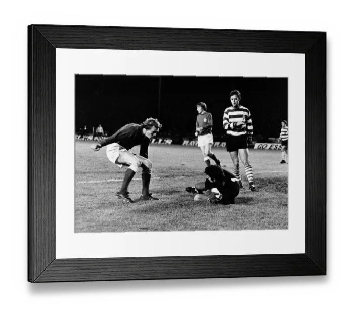 Framed Print : European Cup Winners Cup Second Round First leg match at Ibrox October 1971 Glasgow Framed Print : European Cup Winners Cup Second Round First leg match at Ibrox October 1971 Glasgow