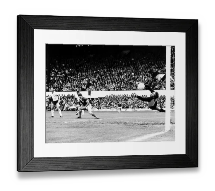 Framed Print : 1984 Mark McGhee scores past Peter Shilton Scotland v England Framed Print : 1984 Mark McGhee scores past Peter Shilton Scotland v England