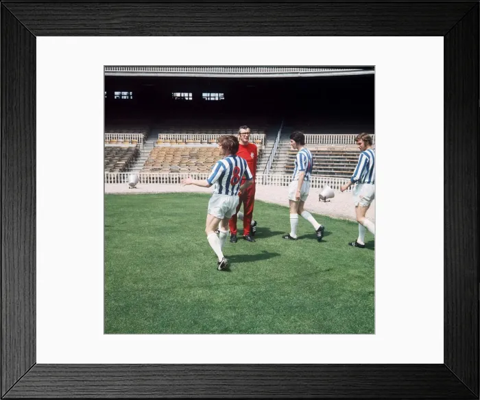 Framed Print : Rangers players and manager Jock Wallace training for the European Cup Winners Cup final Framed Print : Rangers players and manager Jock Wallace training for the European Cup Winners Cup final