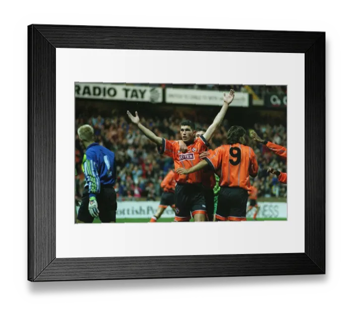 Framed Print : European Cup Winners Cup First Round First Leg match September 1994 Dundee United 3