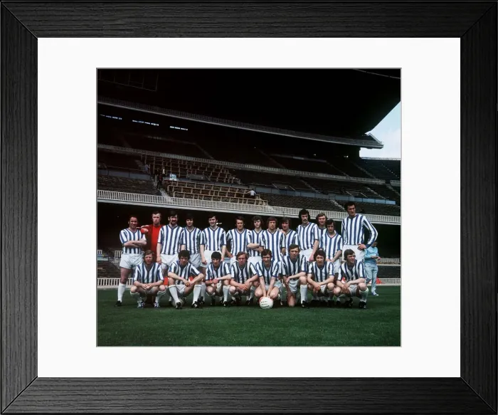 Framed Print : The Rangers team line-up during training before the European Cup Winners Cup final in Framed Print : The Rangers team line-up during training before the European Cup Winners Cup final in
