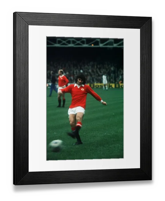 Framed Print : George Best Manchester United football November 1972