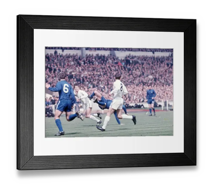 Framed Print : 1967 FA Cup Final at Wembey Stadium Chelsea v Tottenham Hotspur Spurs