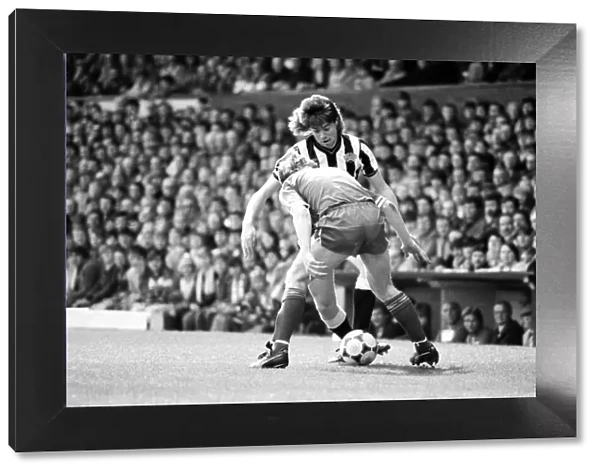 Liverpool v. Newcastle. April 1985 MF21-02-011 The final score was a Three one