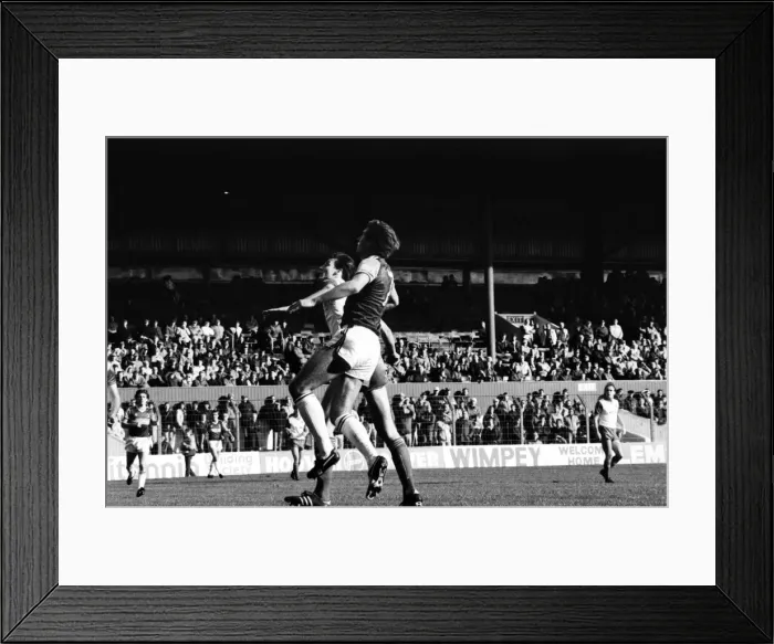 Framed Print : Stoke v. West Ham. October 1984 MF18-06-079 The final score was a four two
