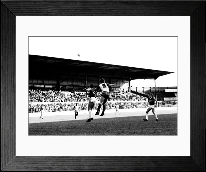 Framed Print : Stoke v. West Ham. October 1984 MF18-06-027 The final score was a four two Framed Print : Stoke v. West Ham. October 1984 MF18-06-027 The final score was a four two