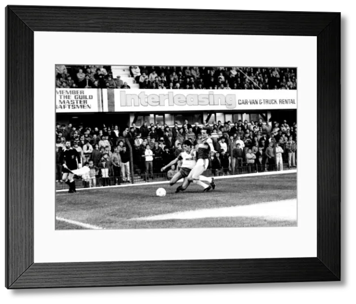 Framed Print : Stoke v. West Ham. October 1984 MF18-06-048 The final score was a four two Framed Print : Stoke v. West Ham. October 1984 MF18-06-048 The final score was a four two