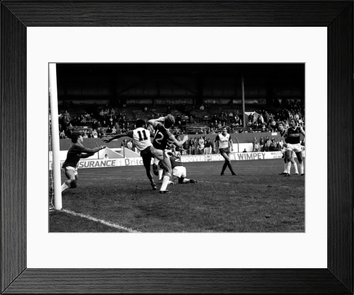 Framed Print : Stoke v. West Ham. October 1984 MF18-06-023 The final score was a four two Framed Print : Stoke v. West Ham. October 1984 MF18-06-023 The final score was a four two