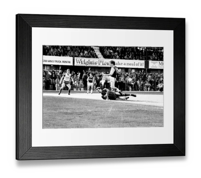 Framed Print : Stoke v. West Ham. October 1984 MF18-06-062 The final score was a four two Framed Print : Stoke v. West Ham. October 1984 MF18-06-062 The final score was a four two