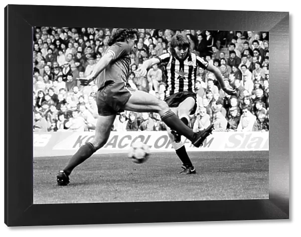 Liverpool v. Newcastle. April 1985 MF21-02-061 The final score was a Three one