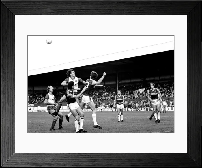 Framed Print : Stoke v. West Ham. October 1984 MF18-06-032 The final score was a four two Framed Print : Stoke v. West Ham. October 1984 MF18-06-032 The final score was a four two