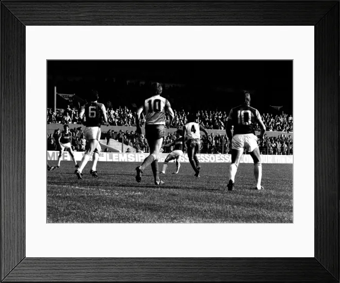 Framed Print : Stoke v. West Ham. October 1984 MF18-06-058 The final score was a four two