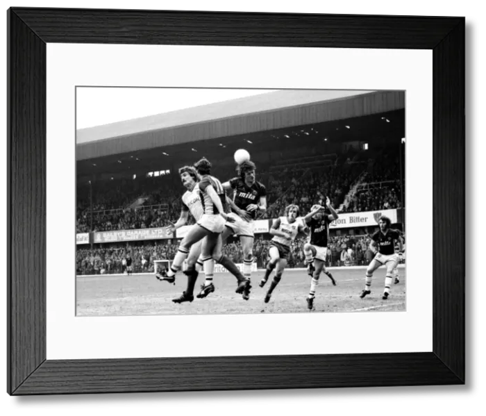Framed Print : Stoke v. Aston Villa. March 1984 MF14-21-062 The final score was a one nil Framed Print : Stoke v. Aston Villa. March 1984 MF14-21-062 The final score was a one nil