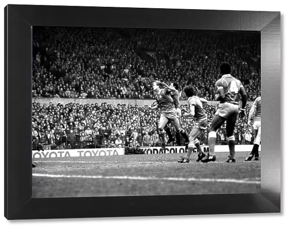 Manchester United v. Birmingham. April 1984 MF15-04-031 The final score was a one